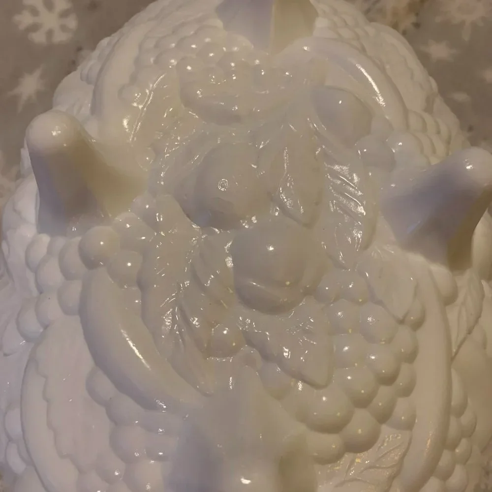 Vintage Milk Glass Centerpiece Bowl - Picture 3 of 4